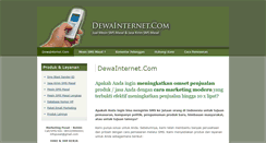 Desktop Screenshot of dewainternet.com
